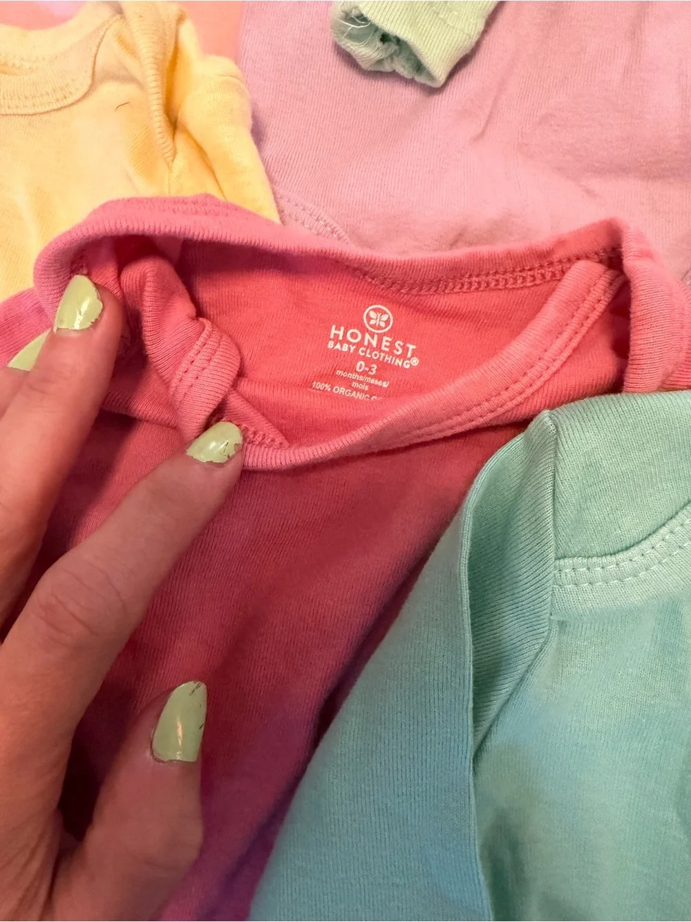 Honest baby colorful hat and onesie bundle